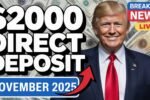 $2,000 Direct Deposit for US Citizens in November 2025