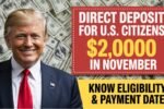 $2,000 Federal Direct Deposit